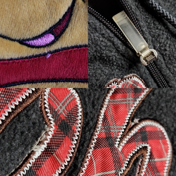 Disney vintage retro women's Winnie the Pooh graphic sewn fleece pullover size L - Picture 7 of 7